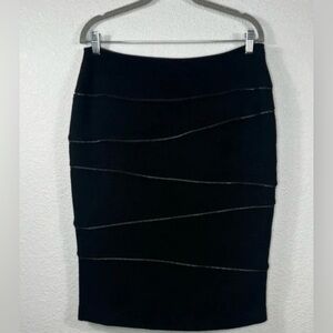 lafayette 148 Elegant Black Pencil Skirt